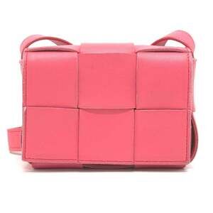 BOTTEGA VENETA Pink Intrecciato Pochette Shoulder Bag